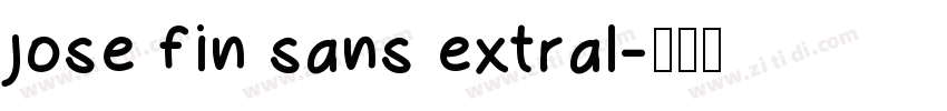 jose fin sans extral字体转换